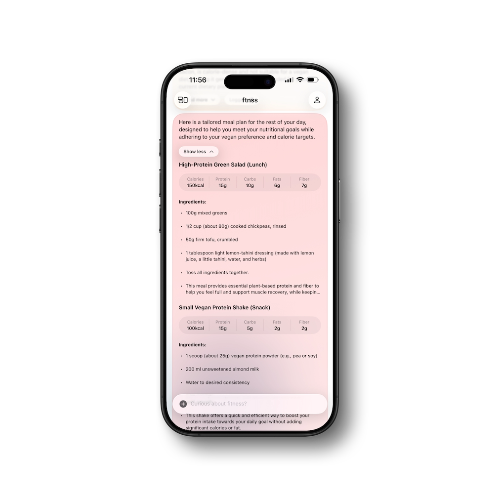 Smart cards and insights inside the app